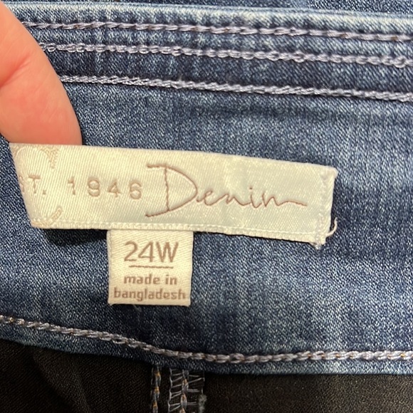 Est 1946 Denim Cato Women Jean Skirt 24W - Picture 4 of 5